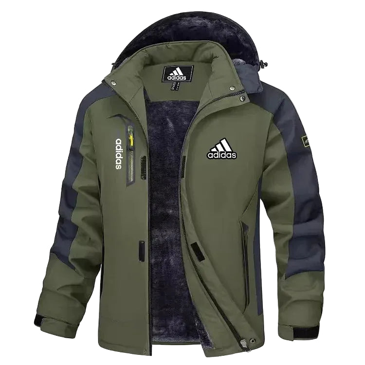 Men’s Thermal Hooded Jacket – Waterproof Insulated Winter Coat