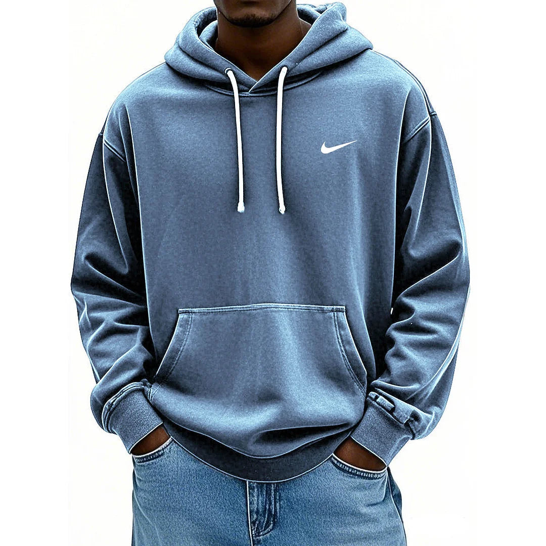 Men’s Vintage Oversized Hoodie – Premium Washed Casual Pullover