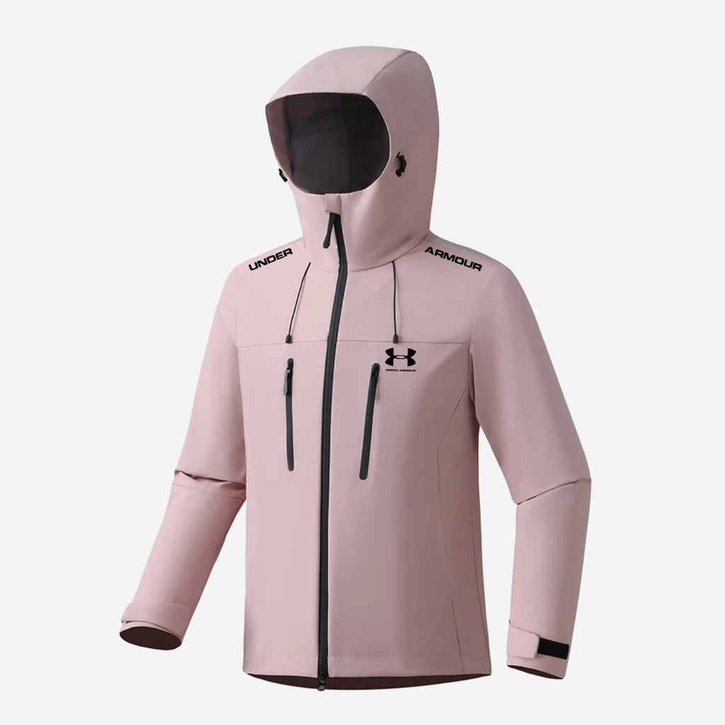 Men’s Hooded Performance Jacket – Waterproof Zip Windbreaker