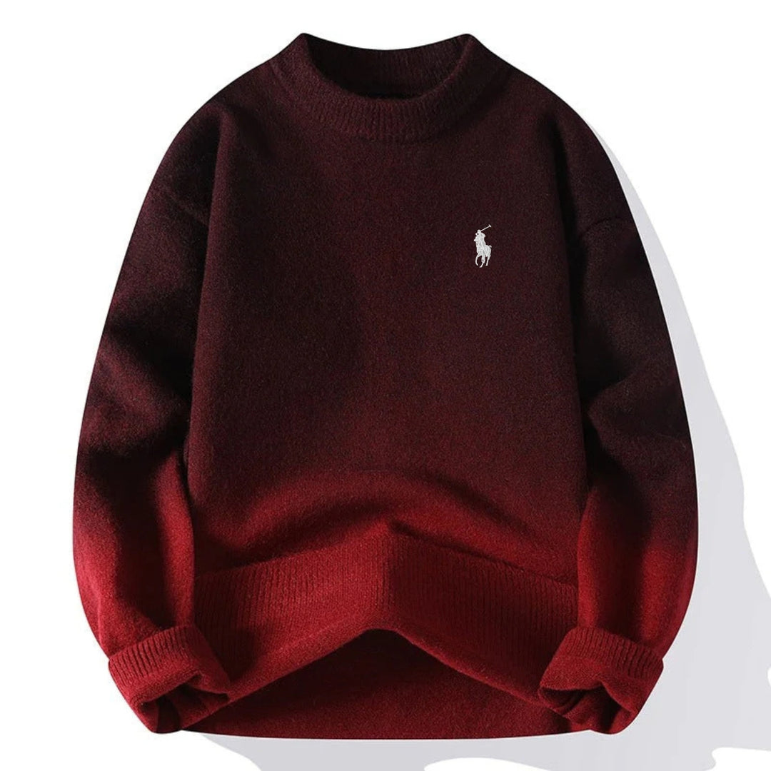 Men’s Gradient Knit Crewneck Sweater