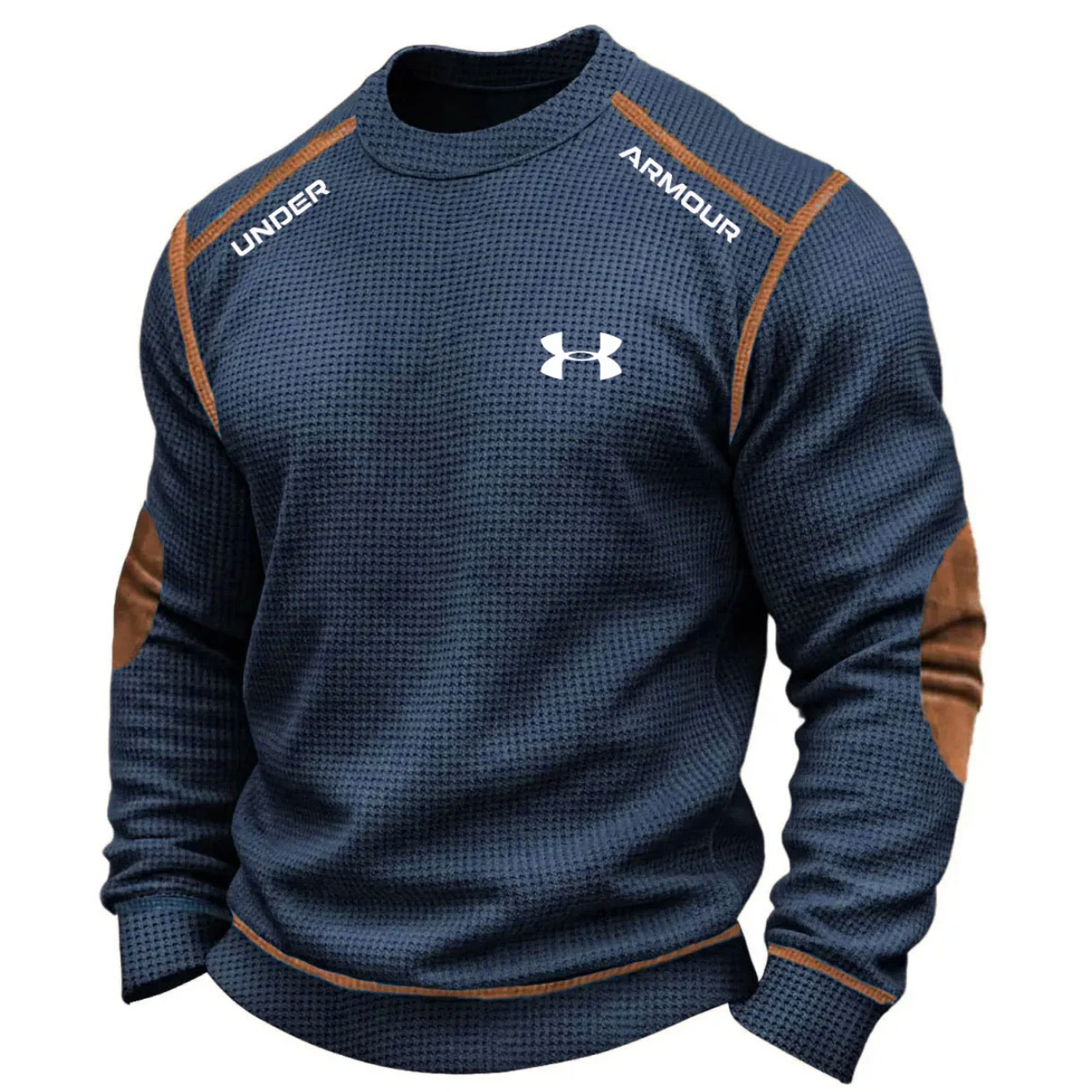 Men’s Performance Knit Sweater – Textured Athletic Long Sleeve Pullover