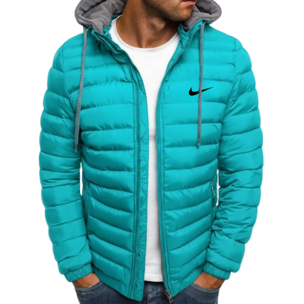 Men’s Hooded Puffer Jacket – Lightweight Insulated Zip Coat