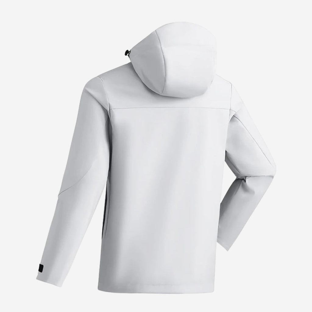 Men’s Hooded Performance Jacket – Waterproof Zip Windbreaker