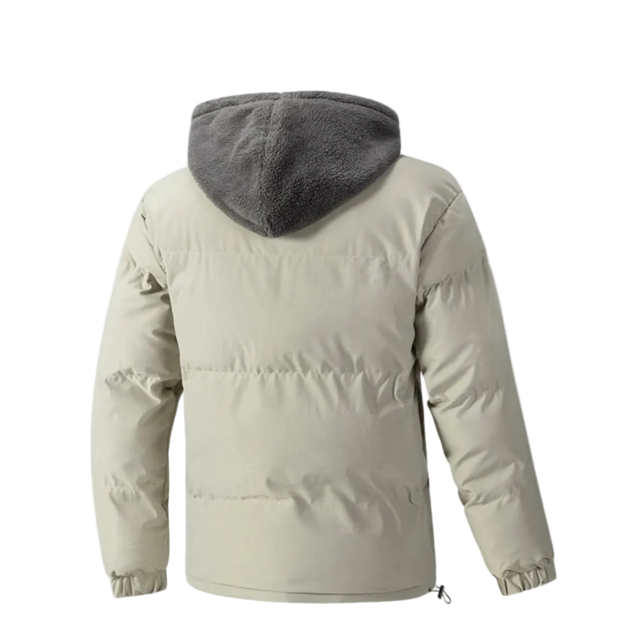 Men’s Hooded Winter Jacket – Insulated Zip-Up Cold Weather Coat
