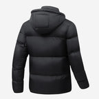 Men’s  Hooded Puffer Jacket – Insulated Winter Zip Coat