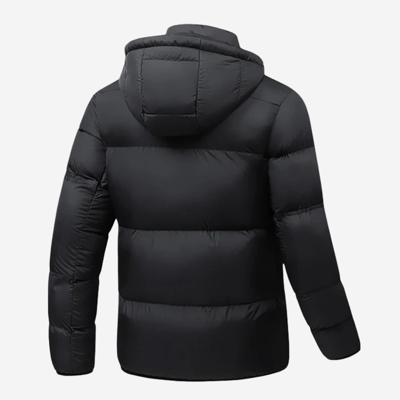 Men’s  Hooded Puffer Jacket – Insulated Winter Zip Coat