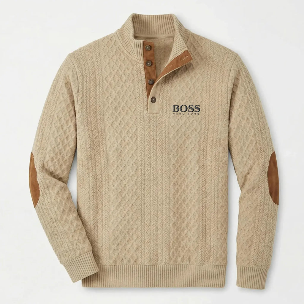 Classic High Collar Knit Pullover – Limited Edition