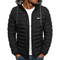 Men’s Hooded Puffer Jacket – Lightweight Insulated Zip Coat