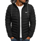Men’s Hooded Puffer Jacket – Lightweight Insulated Zip Coat