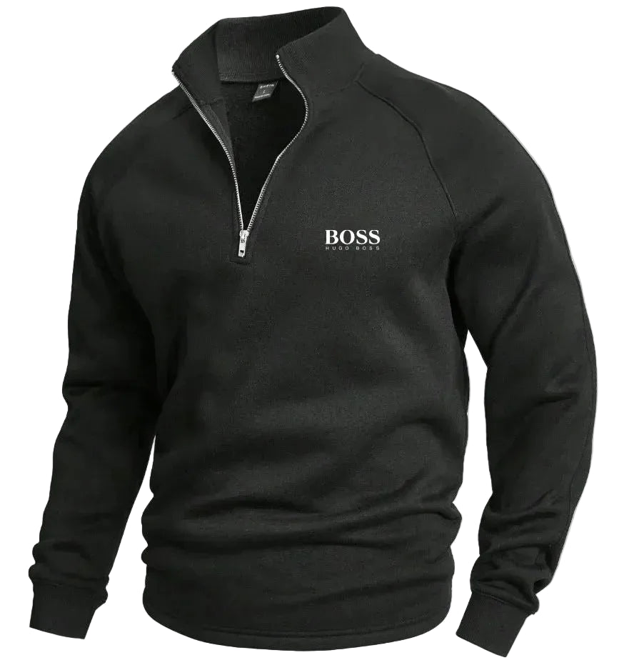 Men’s  Half-Zip Sweatshirt – Slim Fit Casual Pullover