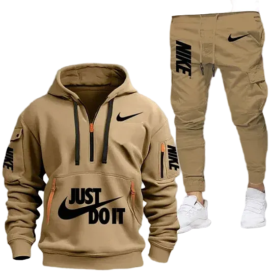Men’s Graphic Tracksuit – Statement Hoodie & Tapered Jogger Set