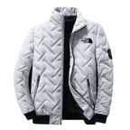 Men’s Quilted Zip Jacket – Lightweight Insulated Winter Coat