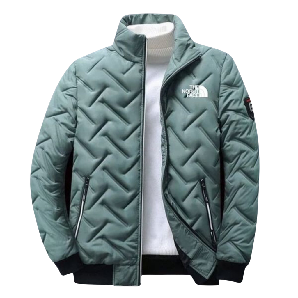 Men’s Quilted Zip Jacket – Lightweight Insulated Winter Coat
