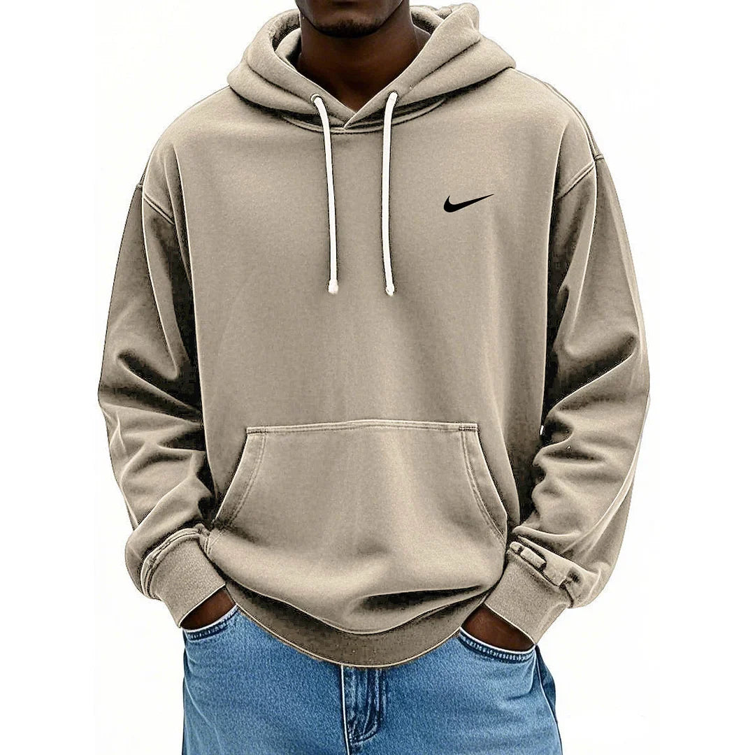 Men’s Vintage Oversized Hoodie – Premium Washed Casual Pullover