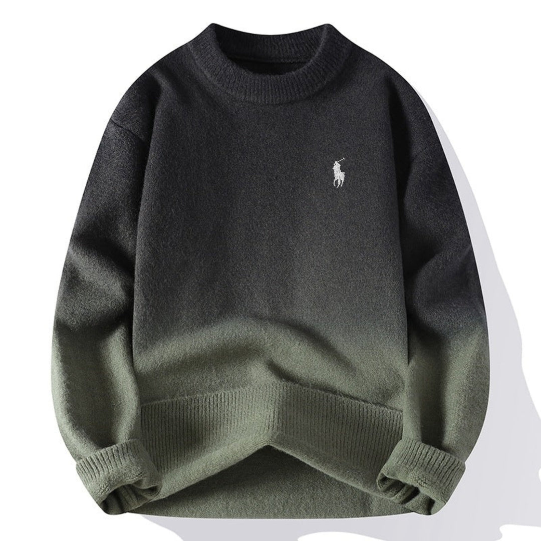 Men’s Gradient Knit Crewneck Sweater