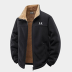 Men’s Sherpa-Lined Fleece Jacket – Warm Zip-Up Winter Coat