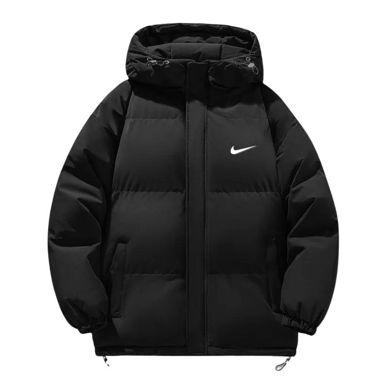 Men’s  Hooded Puffer Jacket – Thick Insulated Winter Coat