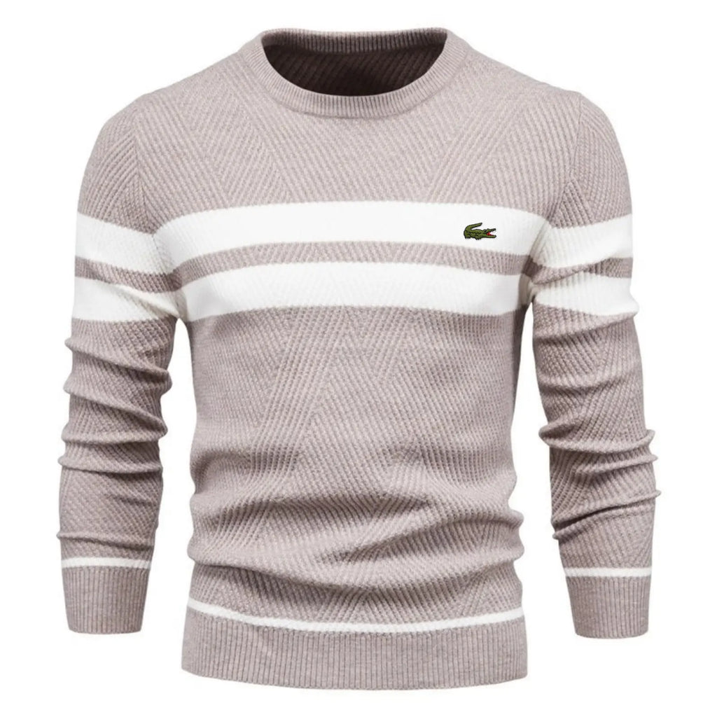 Classic Colorblock Striped Knit Sweater – Limited Edition