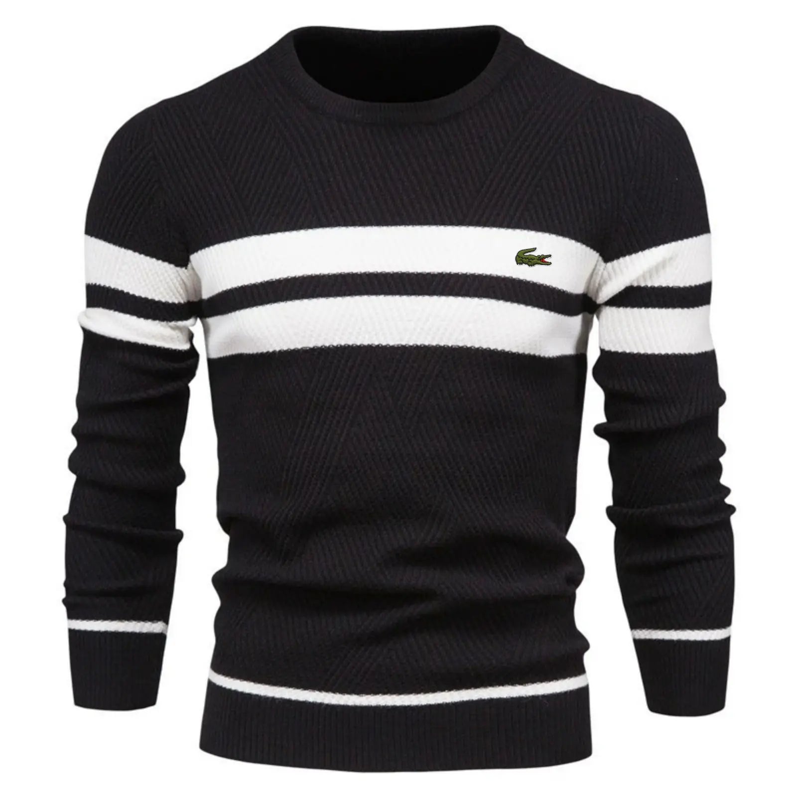 Classic Colorblock Striped Knit Sweater – Limited Edition