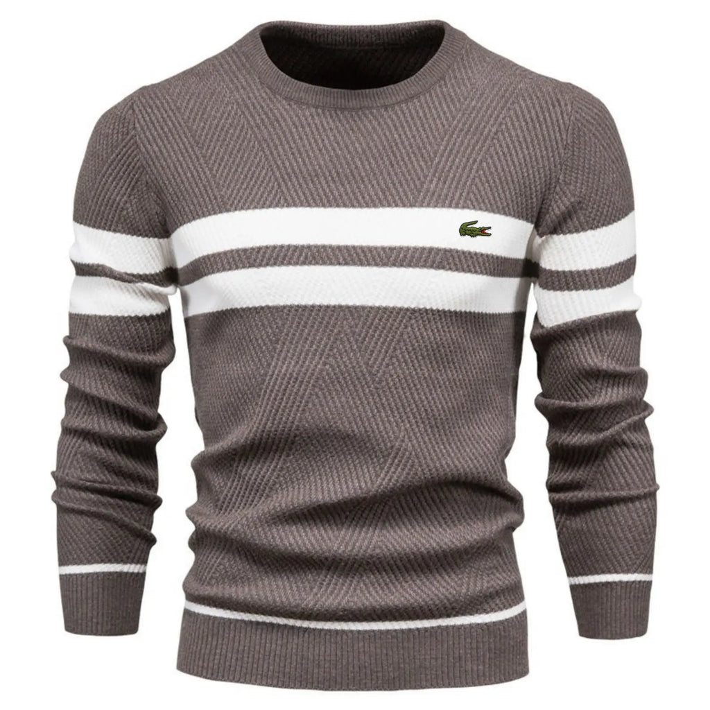 Classic Colorblock Striped Knit Sweater – Limited Edition