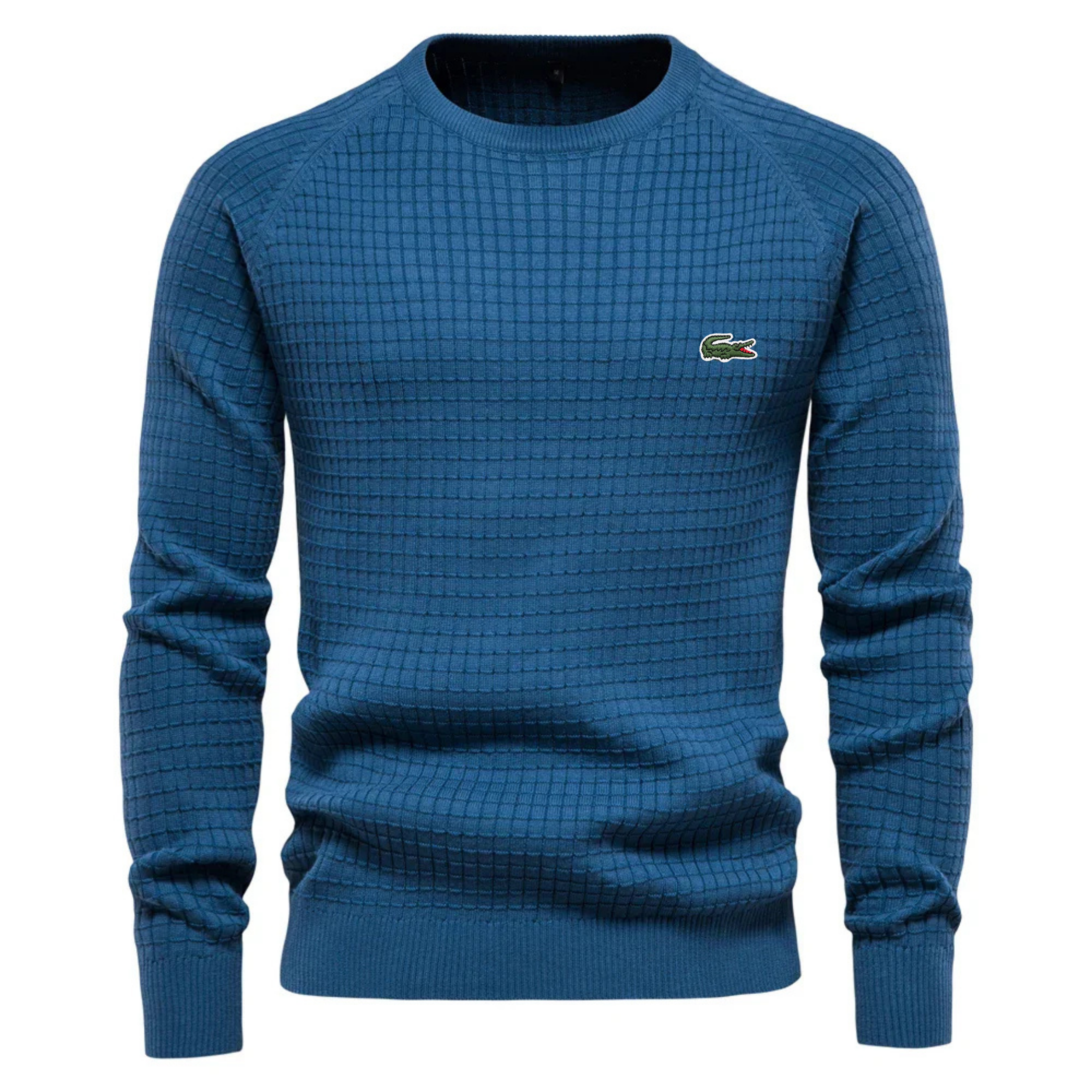 Men’s  Textured Knit Sweater – Slim Fit Casual Pullover