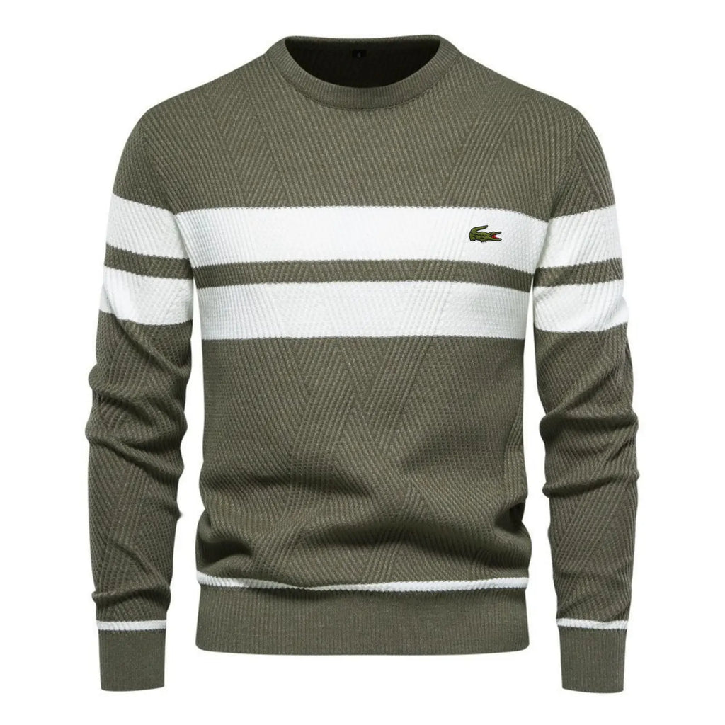 Classic Colorblock Striped Knit Sweater – Limited Edition