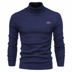 Men’s Turtleneck Knit Sweater – Slim Fit Winter Pullover