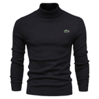 Men’s Turtleneck Knit Sweater – Slim Fit Winter Pullover