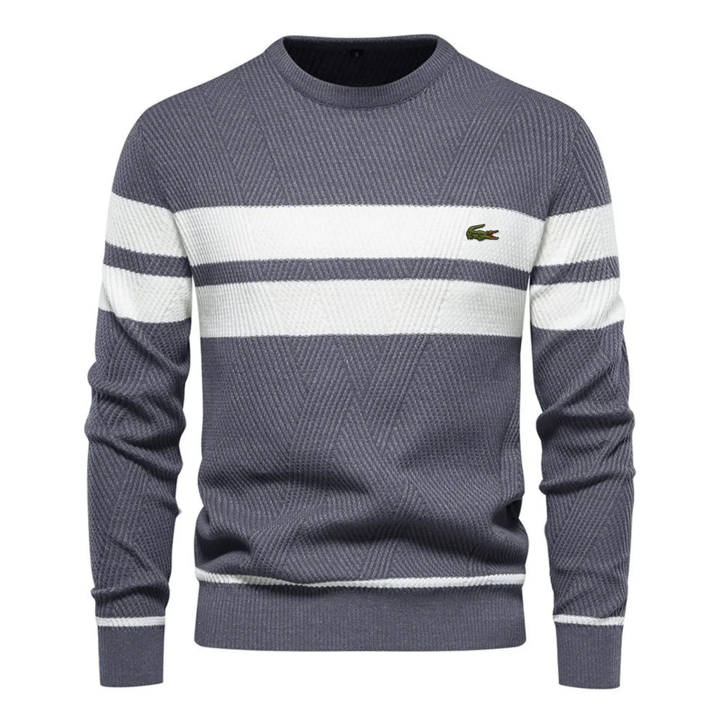 Classic Colorblock Striped Knit Sweater – Limited Edition