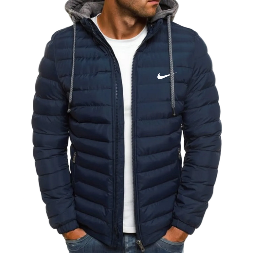 Men’s Hooded Puffer Jacket – Lightweight Insulated Zip Coat