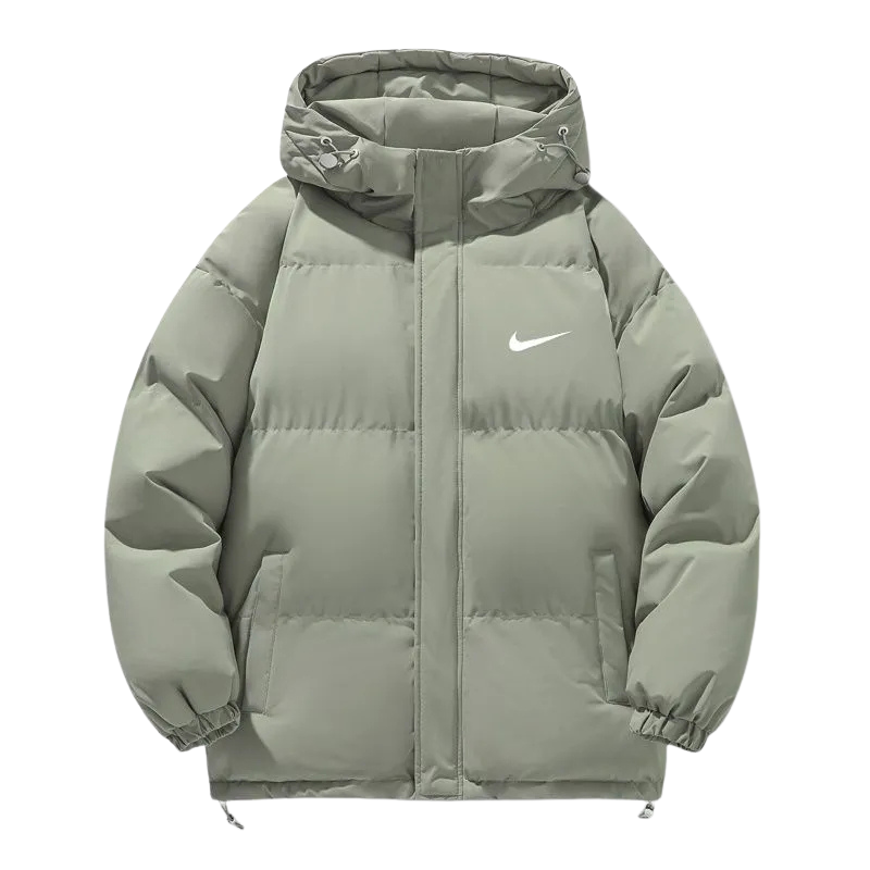 Men’s  Hooded Puffer Jacket – Thick Insulated Winter Coat