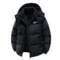 Men’s Hooded Puffer Jacket – Thick Insulated Winter Coat