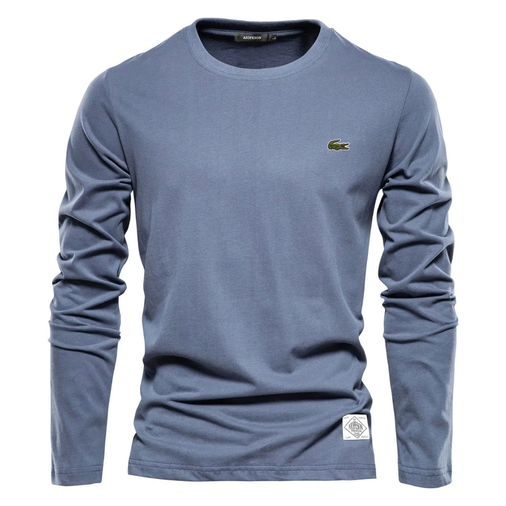 Essential Cotton Long Sleeve Crew Neck Shirt – Limited Edition