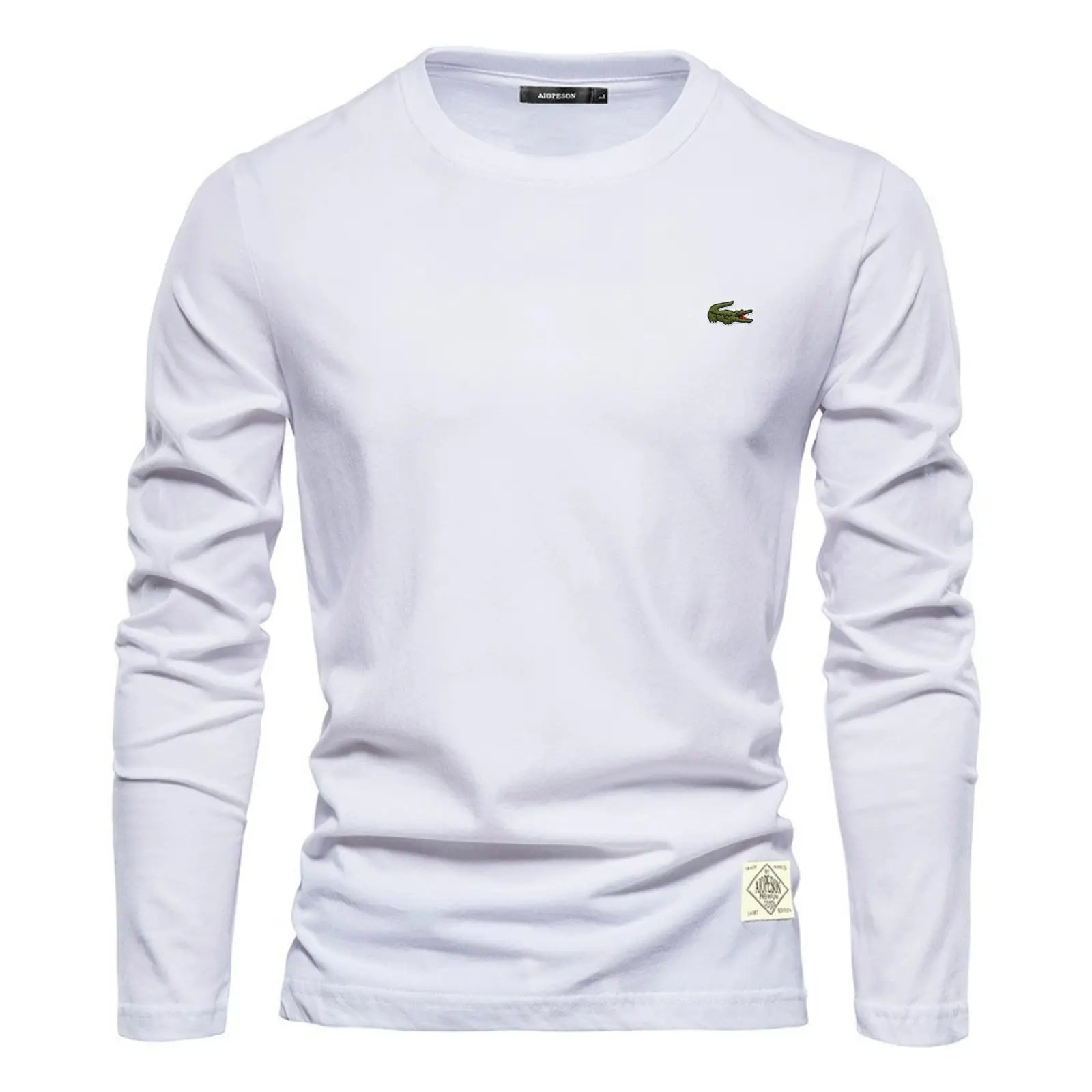 Essential Cotton Long Sleeve Crew Neck Shirt – Limited Edition
