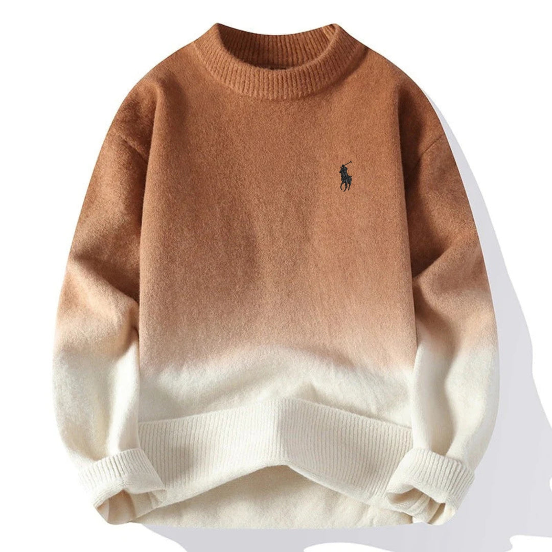 Men’s Gradient Knit Crewneck Sweater