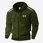 Men’s Athletic Zip Hoodie – Slim Fit Performance Sweat Jacket