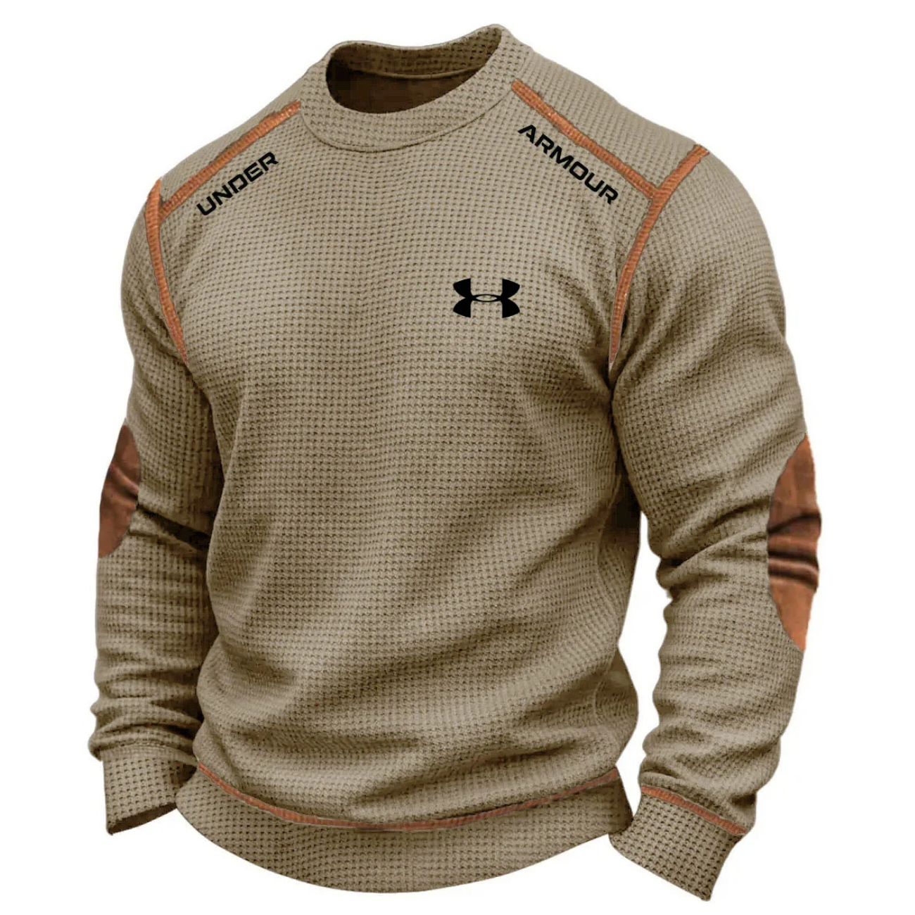 Men’s Performance Knit Sweater – Textured Athletic Long Sleeve Pullover