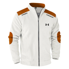 Men’s Athletic Zip Jacket – Ribbed Slim Fit Sports Track Top