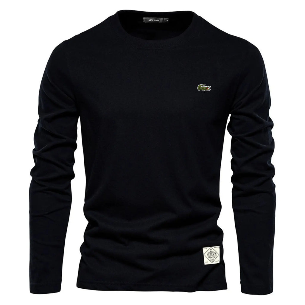 Essential Cotton Long Sleeve Crew Neck Shirt – Limited Edition