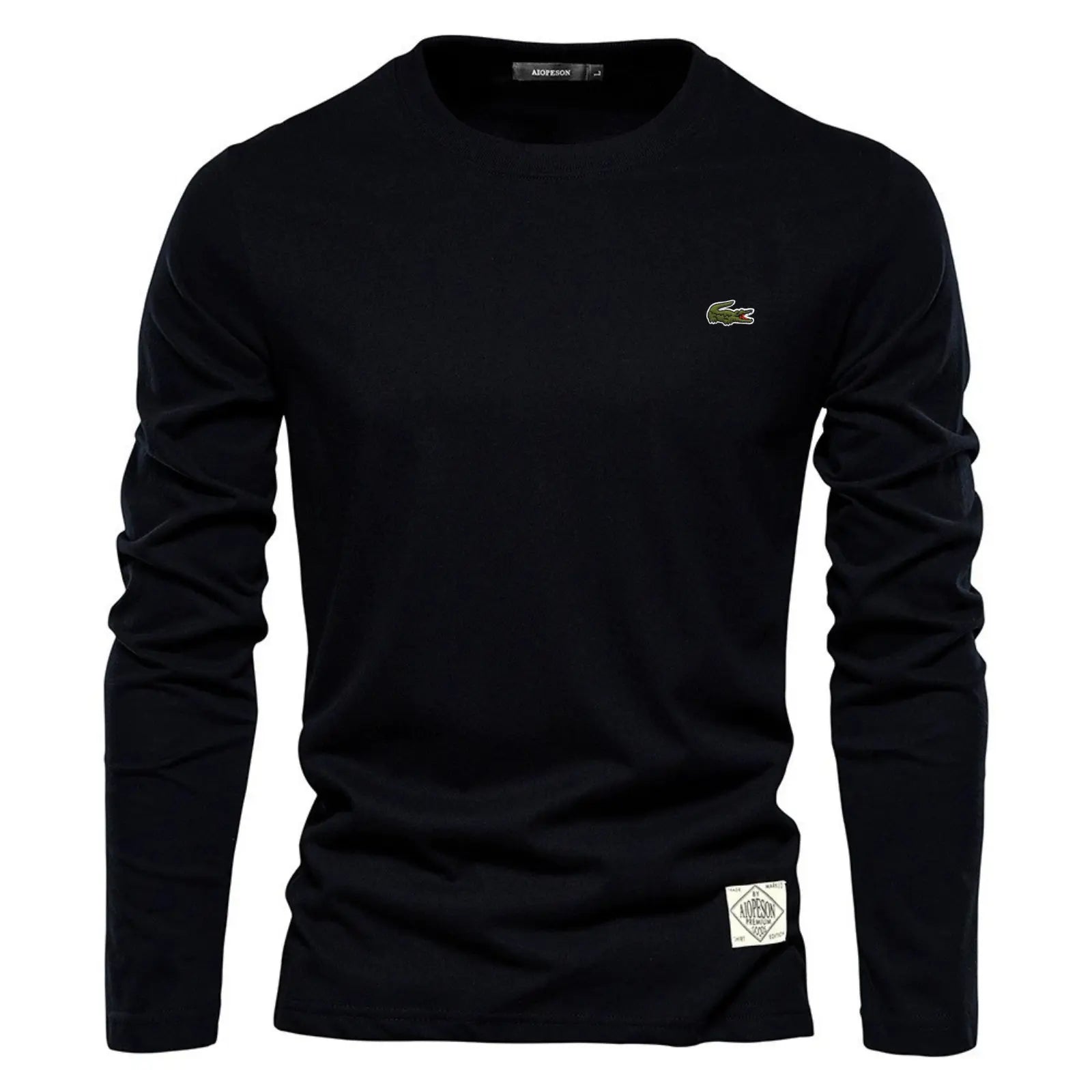 Essential Cotton Long Sleeve Crew Neck Shirt – Limited Edition