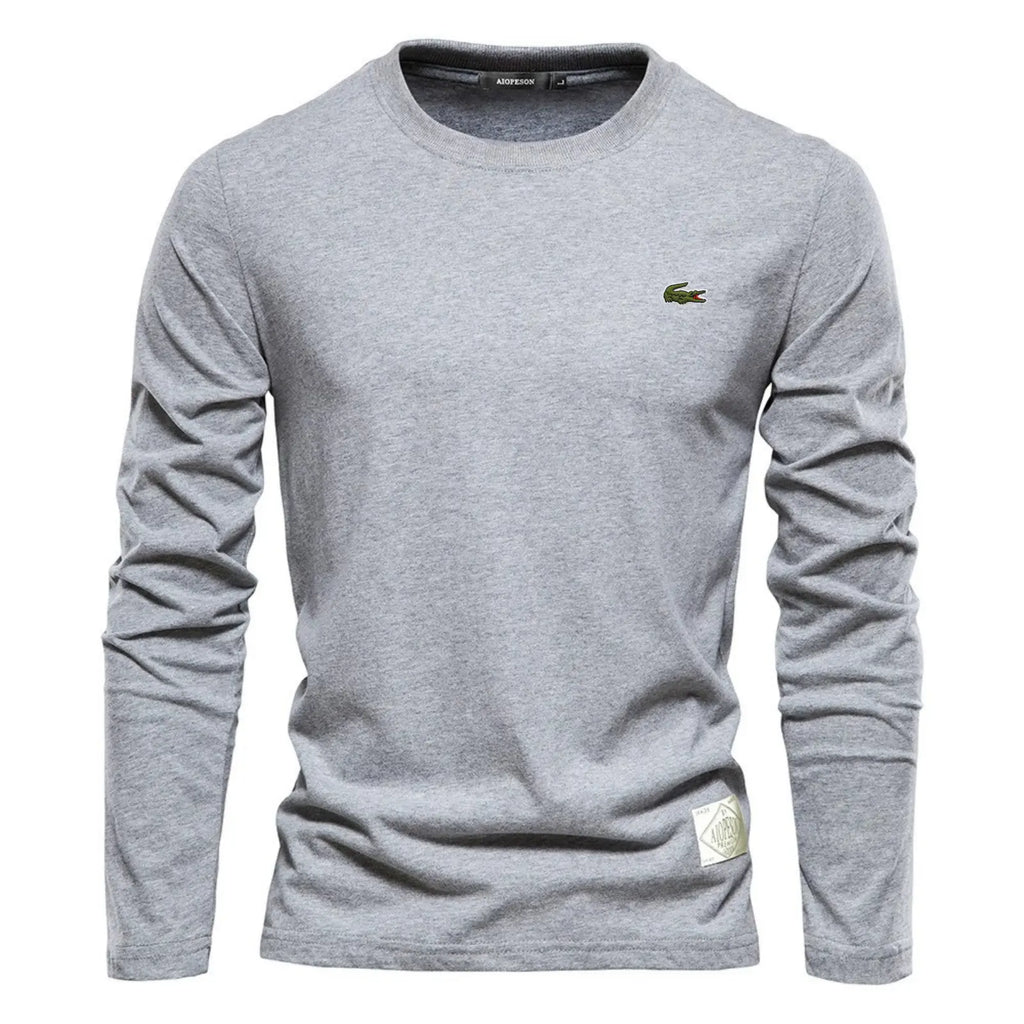 Essential Cotton Long Sleeve Crew Neck Shirt – Limited Edition