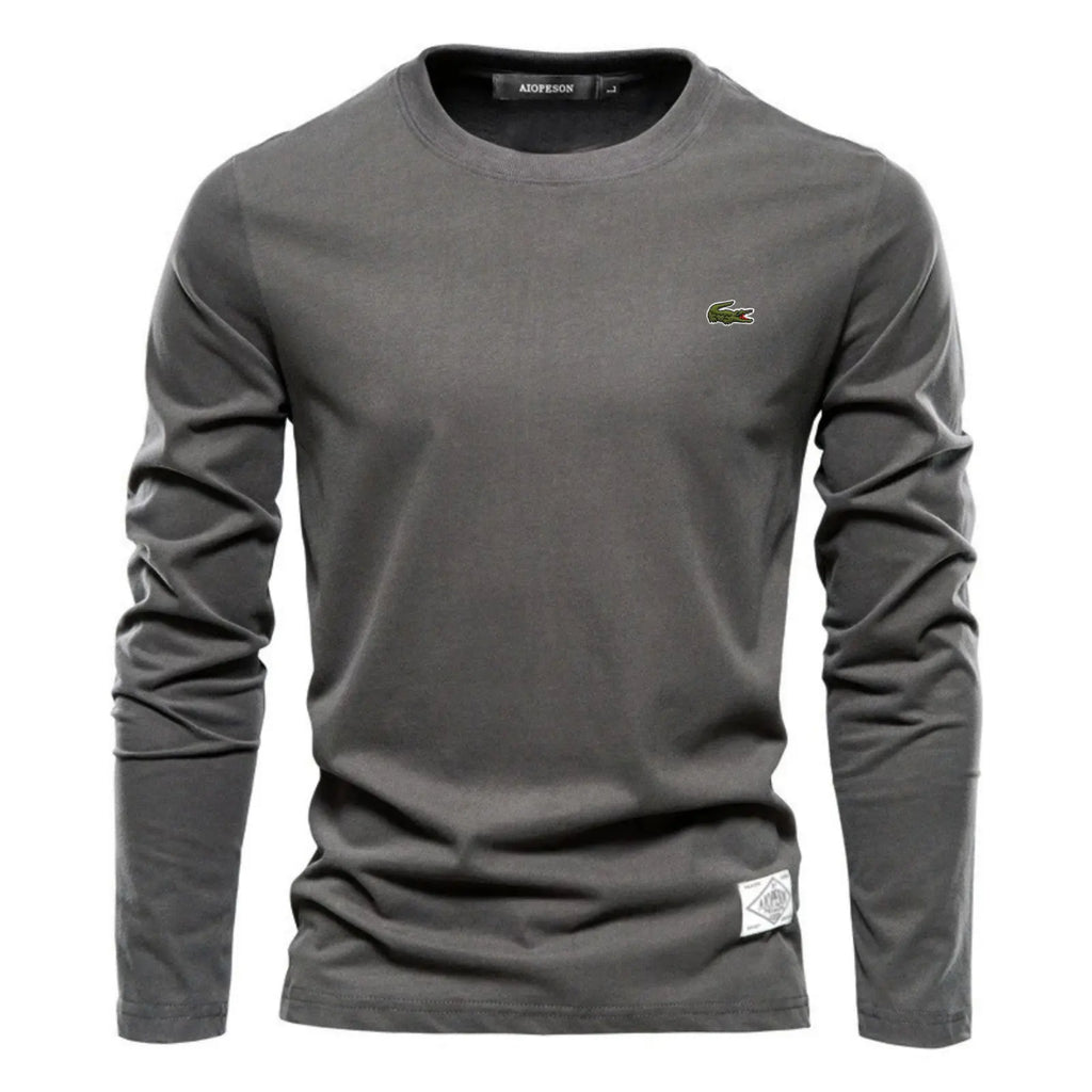 Essential Cotton Long Sleeve Crew Neck Shirt – Limited Edition