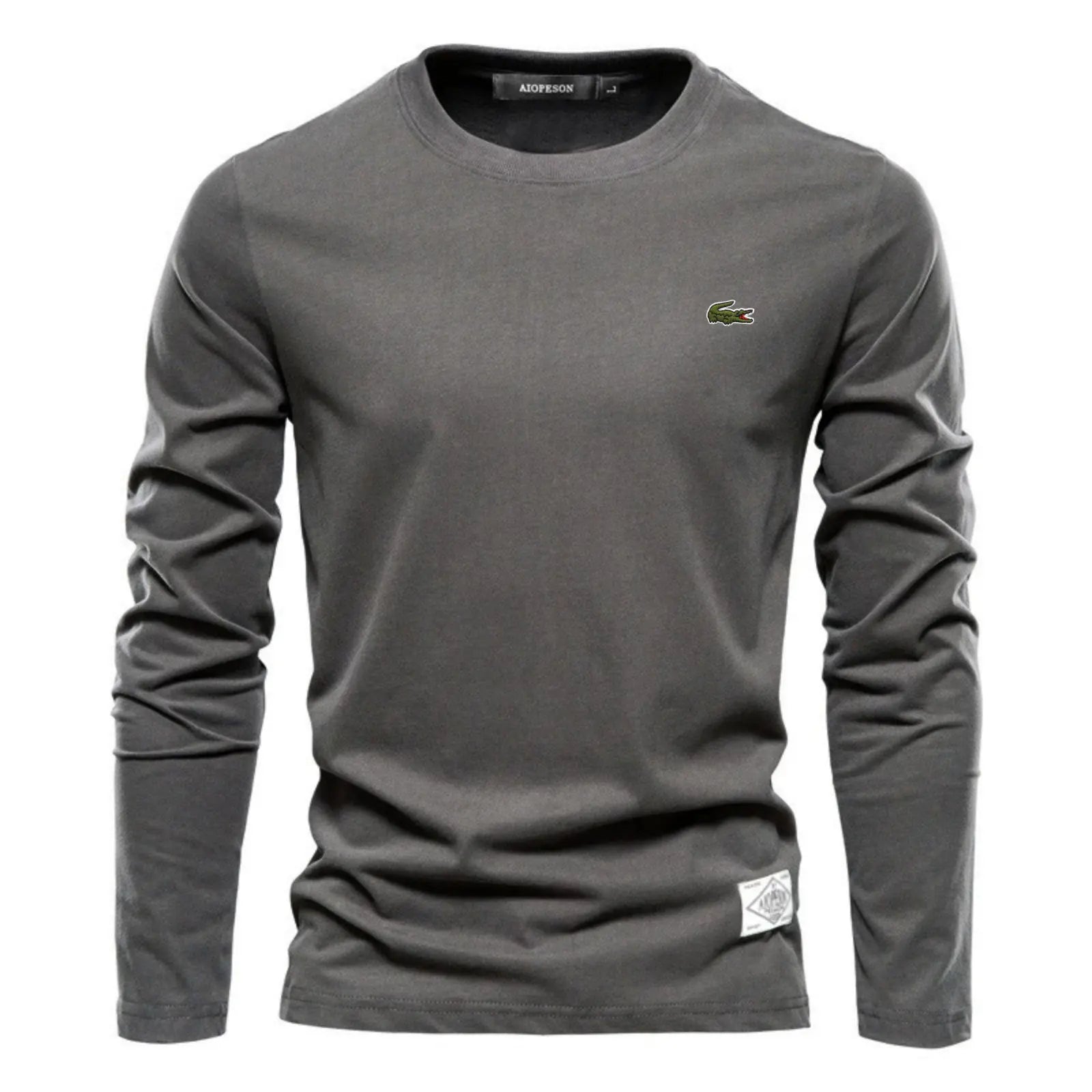 Essential Cotton Long Sleeve Crew Neck Shirt – Limited Edition