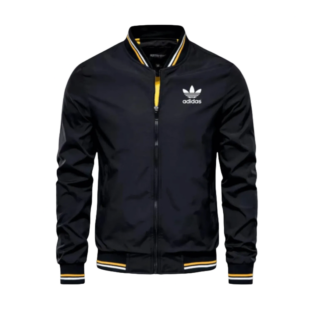 Men’s Varsity Zip Jacket – Slim Fit Lightweight Bomber