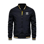 Men’s Varsity Zip Jacket – Slim Fit Lightweight Bomber