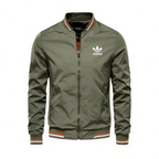 Men’s Varsity Zip Jacket – Slim Fit Lightweight Bomber