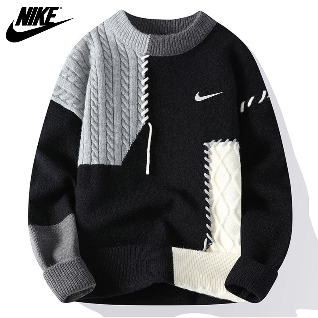 Men’s Artisan Patchwork Knit Sweater