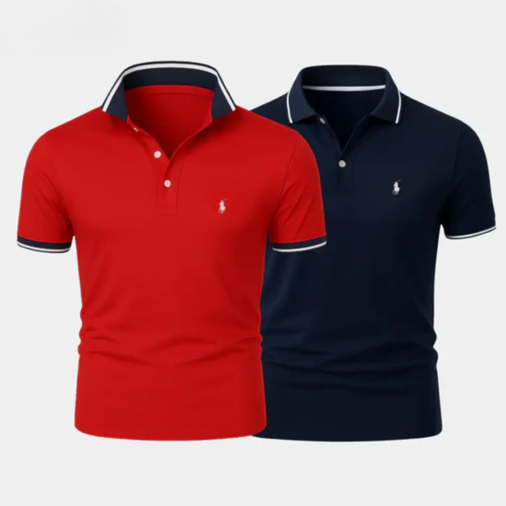 Classic Cotton Polo Shirt Set (Buy 1 Get 1) – Limited Edition