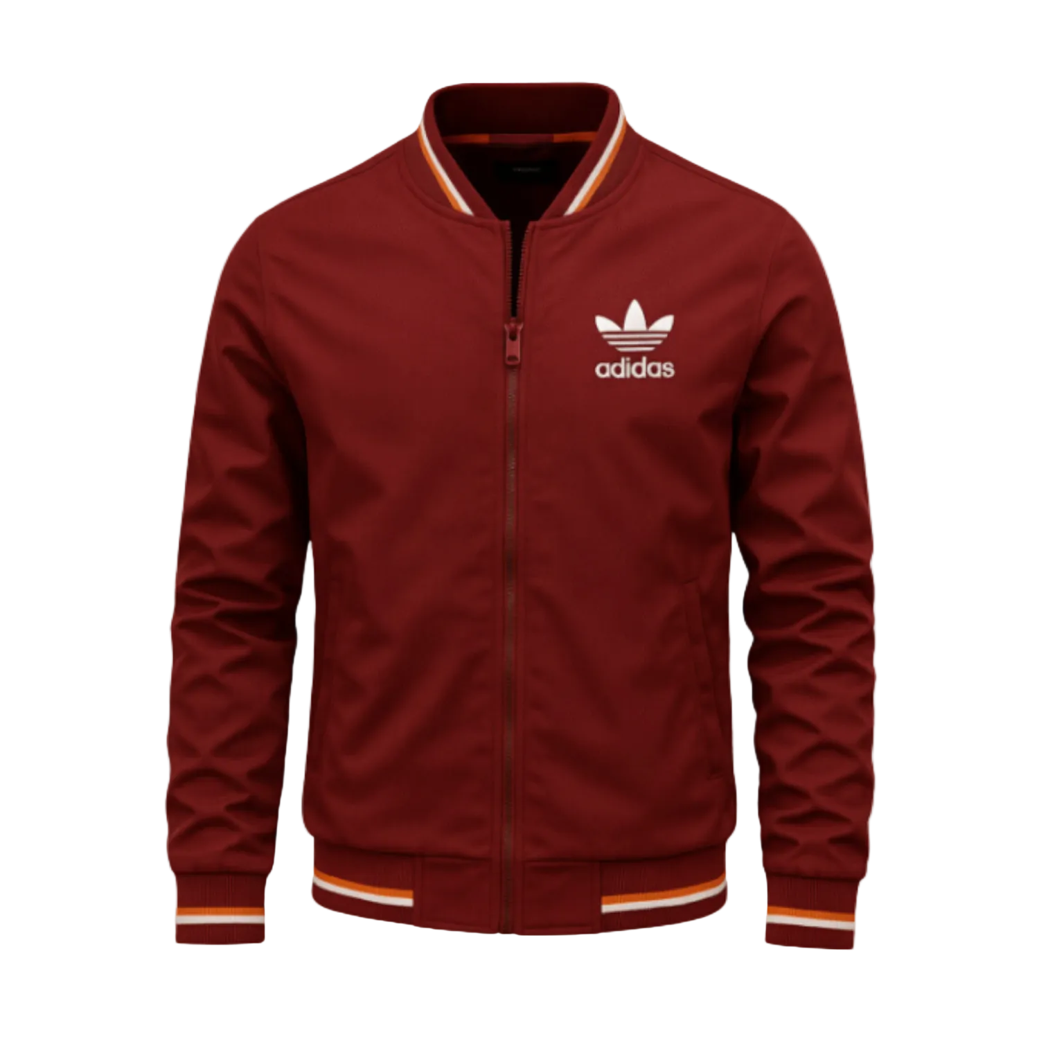 Men’s Varsity Zip Jacket – Slim Fit Lightweight Bomber
