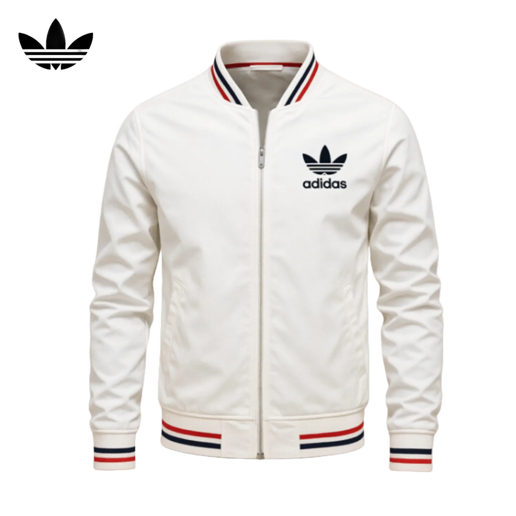 Men’s Varsity Zip Jacket – Slim Fit Lightweight Bomber